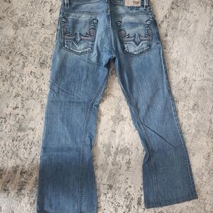 Diesel Zaghor Medium Blue Embroidered Back Pocket Jeans